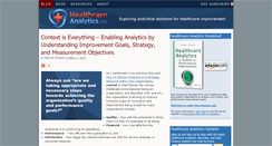 Desktop Screenshot of healthcareanalytics.info