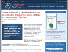 Tablet Screenshot of healthcareanalytics.info